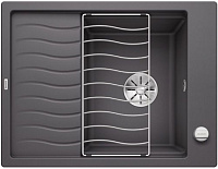 Мойка Blanco Elon 45S темная скала клапан-автомат InFino 524815