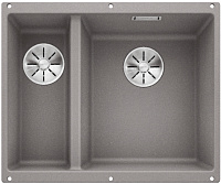 Мойка Blanco SUBLINE 340/160-U SILGRANIT алюметаллик клапан-автомат InFino 523560