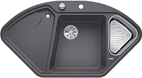 Мойка Blanco DELTA II темная скала чаша справа клапан-автомат InFino 523657
