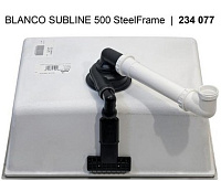 Мойка Blanco SUBLINE 500-IF черный клапан-автомат InFino 525997