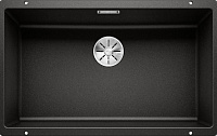 Мойка Blanco SUBLINE 700-U SILGRANIT черный клапан-автомат InFino 526001