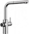 Смеситель Blanco EVOL-S Volume рычаг управления слева нержавеющая сталь 525213 фото 1