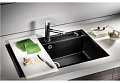 Смеситель Blanco Alta-S compact chrome/Silgranit кофе 515334 фото 3