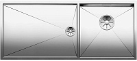 Мойка Blanco Zerox 400/550-T-U нержавеющая сталь полированная клапан-автомат InFino 521606