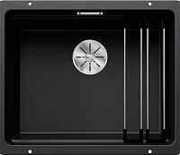 Мойка Blanco Etagon 500-U SILGRANIT PuraDur черный клапан-автомат InFino 525887