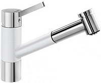 Смеситель Blanco Tivo-S chrome/Silgranit белый 517613