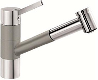 Смеситель Blanco Tivo-S chrome/Silgranit жемчужный 520755