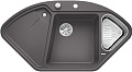 Мойка Blanco DELTA II-F темная скала чаша справа клапан-автомат InFino 523671 фото 1