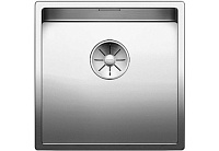 Мойка Blanco Claron 400-IF Durinox® отводная арматура InFino® нержавеющая сталь полированная клапан-автомат InFino 523389