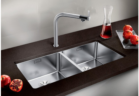 Мойка Blanco Andano 400/400-U нержавеющая сталь полированная клапан-автомат InFino 522987