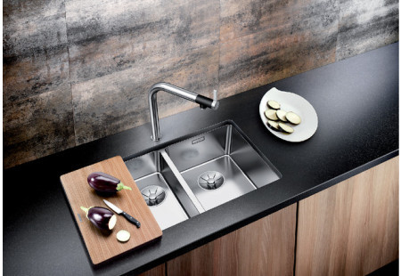 Мойка Blanco Andano 340/180-U нержавеющая сталь полированная чаша справа клапан-автомат InFino 522977