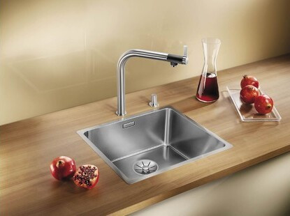 Мойка Blanco Andano 340-IF нержавеющая сталь полированная клапан-автомат InFino 522953