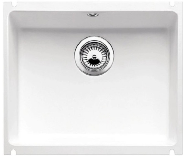 Мойка Blanco Subline 500-U Ceramic PuraPlus без клапана-автомата глянцевый белый 514506