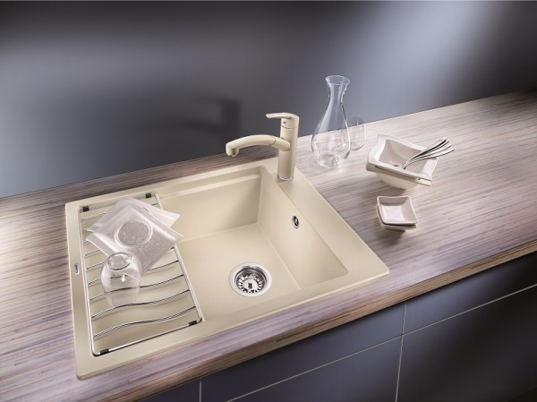 Мойка Blanco Elon 45 S черный чаша справа клапан-автомат InFino 525879