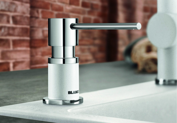 Дозатор для жидкого мыла Бланко Lato Silgranit черный 526177 Дозатор для жидкого мыла Blanco Lato Silgranit черный 526177