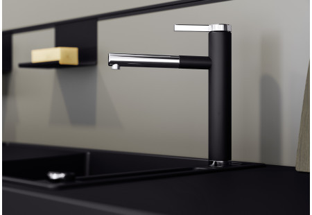 Смеситель Blanco Linee-S Silgranit антрацит 518438