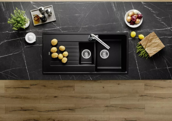 Мойка Blanco Zia 6 S Silgranit черный чаша справа 526021