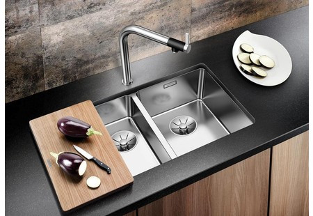 Мойка Blanco Andano 340/180-U нержавеющая сталь полированная клапан-автомат InFino 522979