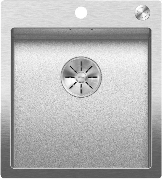 Мойка Blanco Claron 400-IF/A Durinox® отводная арматура InFino® нержавеющая сталь полированная клапан-автомат InFino 523392