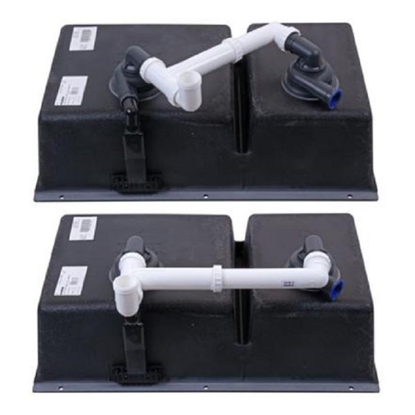 Мойка Blanco SUBLINE 350/350-U SILGRANIT белый клапан-автомат InFino 523578