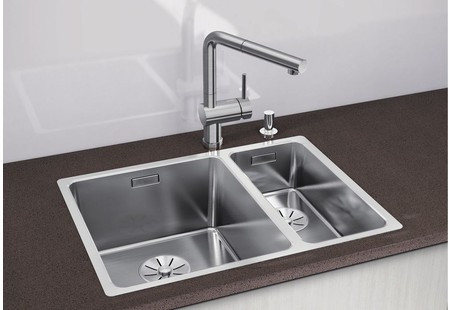 Мойка Blanco Andano 340/180-IF нержавеющая сталь полированная чаша слева клапан-автомат InFino 522975