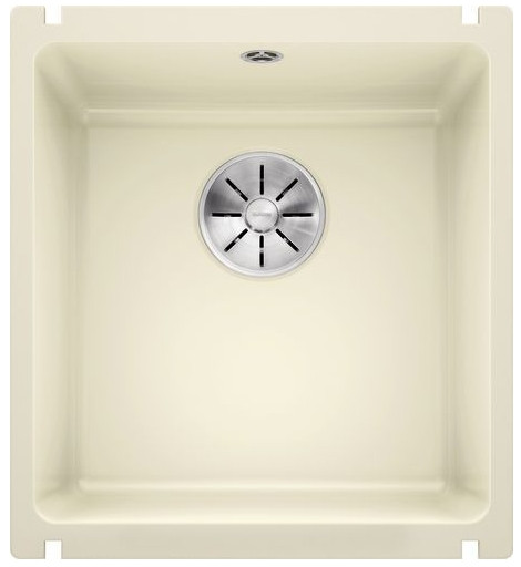 Мойка Blanco SUBLINE 375-U керамика отводная арматура InFino® глянцевая магнолия клапан-автомат InFino 523727