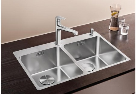 Мойка Blanco Andano 340/340-IF-A нержавеющая сталь полированная клапан-автомат InFino 522997
