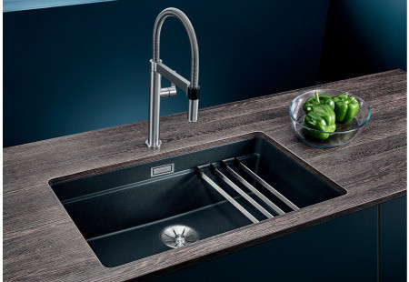 Мойка Blanco Etagon 700-U SILGRANIT® PuraDur® жемчужный клапан-автомат InFino 525170