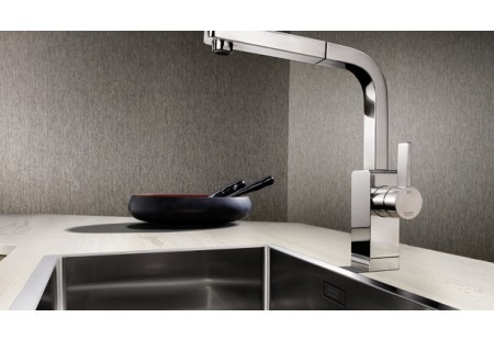 Мойка Blanco Claron 550-IF нержавеющая сталь полированная клапан-автомат InFino 521578