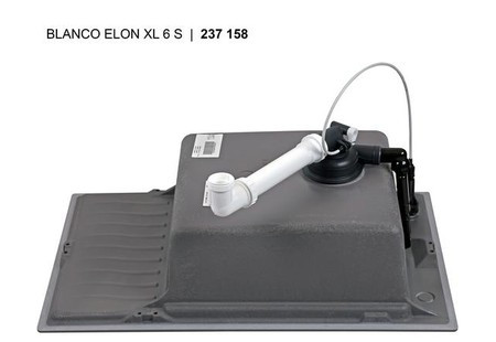 Мойка Бланко Elon XL 6S антрацит клапан-автомат InFino 524834 Мойка Blanco Elon XL 6S антрацит клапан-автомат InFino 524834