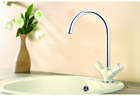Смеситель Blanco Amona chrome/silgranit жасмин 520773