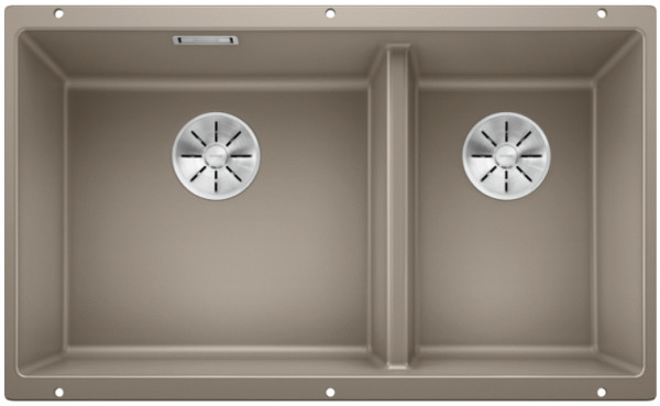 Мойка Blanco SUBLINE 430/270-U серый бежевый клапан-автомат InFino 523158