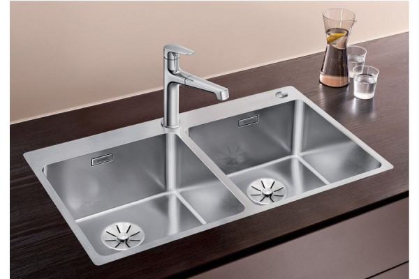 Мойка Blanco Andano 400/400-IF-A нержавеющая сталь полированная клапан-автомат InFino 525249