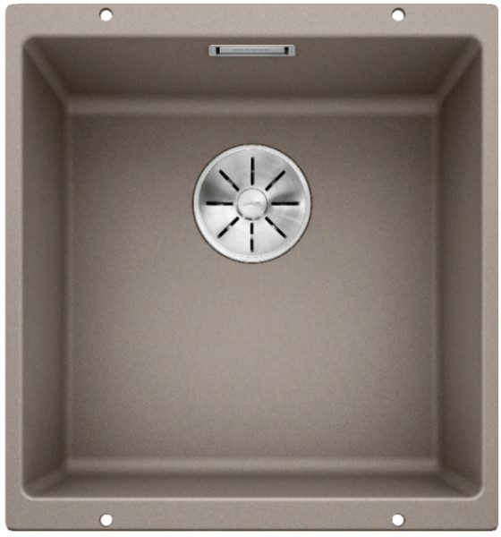 Мойка Blanco SUBLINE 400-U SILGRANIT серый бежевый клапан-автомат InFino 523429