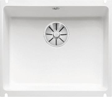 Мойка Blanco SUBLINE 500-U белый глянцевый клапан-автомат InFino 523733