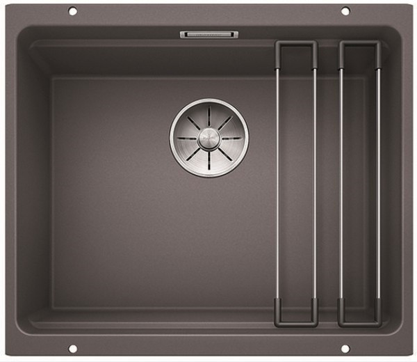 Мойка Blanco Etagon 500-U SILGRANIT PuraDur темная скала клапан-автомат InFino 522228