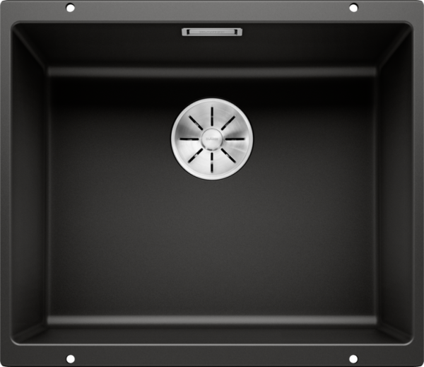 Мойка BLANCO SUBLINE 500-U Silgranit черный клапан-автомат InFino 525995