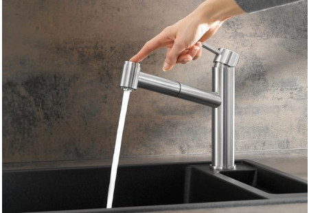 Смеситель Blanco AMBIS-S нержавеющая сталь полированная 523119