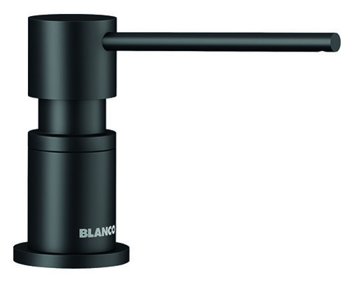 Дозатор для жидкого мыла Бланко Lato черный матовый 525789 Дозатор для жидкого мыла Blanco Lato черный матовый 525789