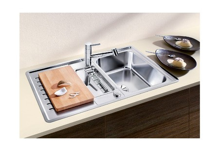 Мойка Blanco Classic PRO 5 S-IF InFino® нержавеющая сталь полированная клапан-автомат InFino 523663