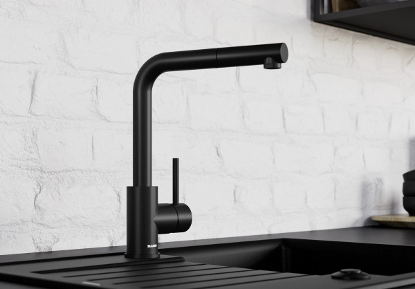 Смеситель Blanco Mila матовый черный 526657