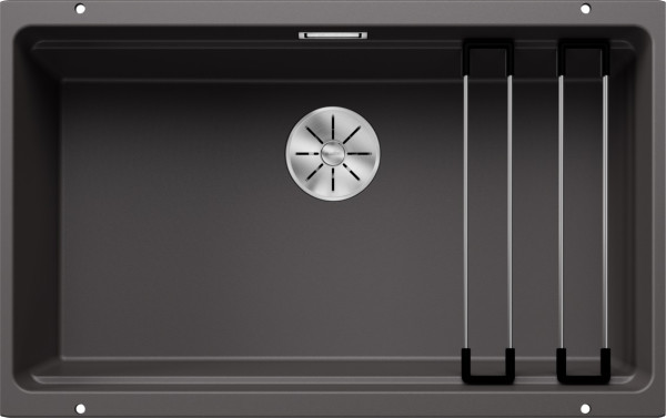 Мойка Blanco Etagon 700-U SILGRANIT PuraDur темная скала клапан-автомат InFino 525168