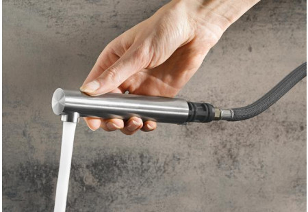 Смеситель Blanco LANORA-S нержавеющая сталь полированная 523123