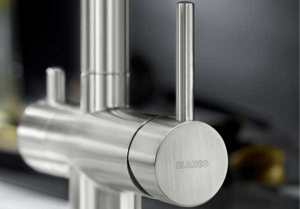 Смеситель Бланко Fontas II сатин темная сталь 527736 Смеситель Blanco Fontas II сатин темная сталь 527736