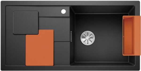 Мойка Blanco SITY XL 6 S orange антрацит чаша справа клапан-автомат InFino 525056