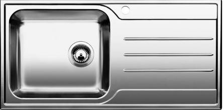 Мойка Blanco Median XL 6 S нержавеющая сталь полированная чаша слева 512738