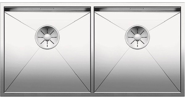 Мойка Blanco Zerox 400/400-IF/N нержавеющая сталь полированная клапан-автомат InFino 521619