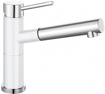 Смеситель Blanco Alta-S compact chrome/Silgranit белый 515327