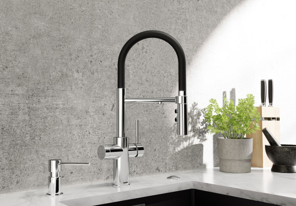 Смеситель 3-в-1 Blanco CATRIS-S Flexo Filter хром 526705