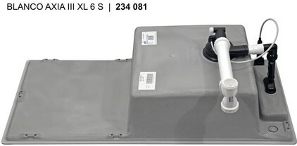 Мойка Blanco AXIA III XL 6 S-F темная скала клапан-автомат InFino 523521